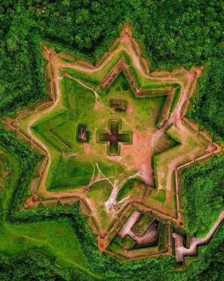 Manjarabad Star Fort aerial view